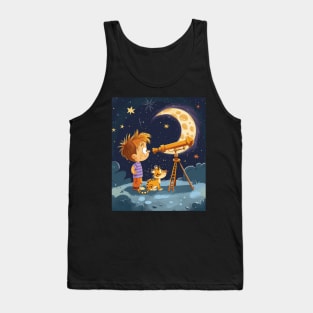 Navigating Childhood with Calvin and Hobbes Tank Top